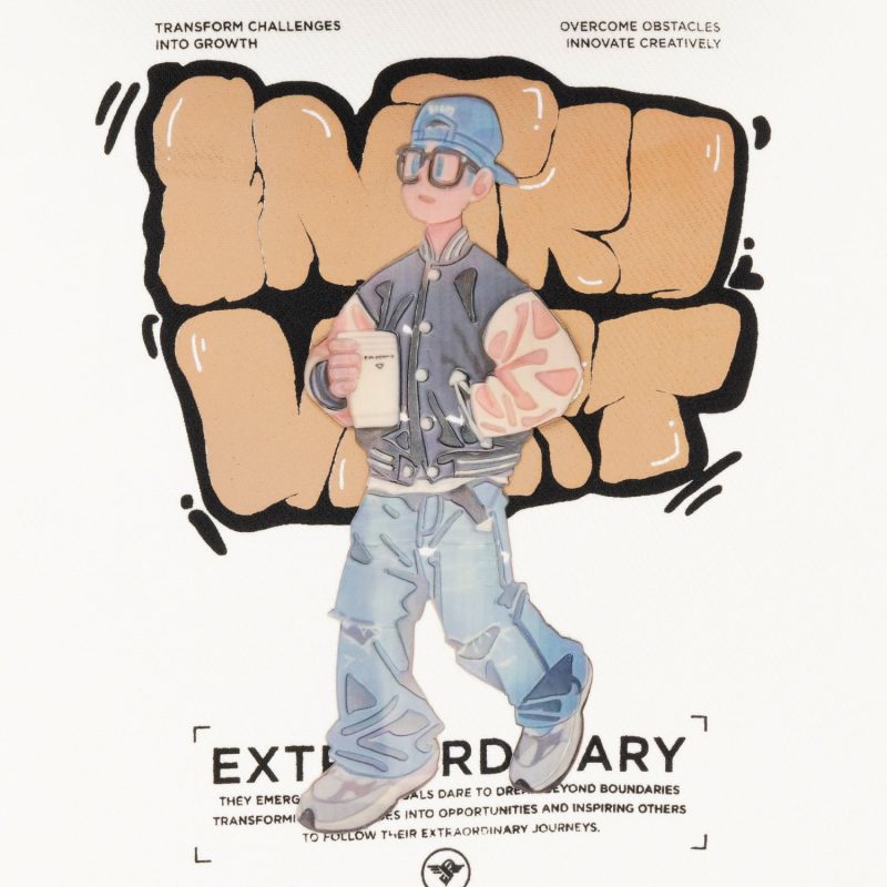 Status Quo Boys Hooded Full Sleeve Fleece Sweatshirt With Front Cartoon Graphic Print