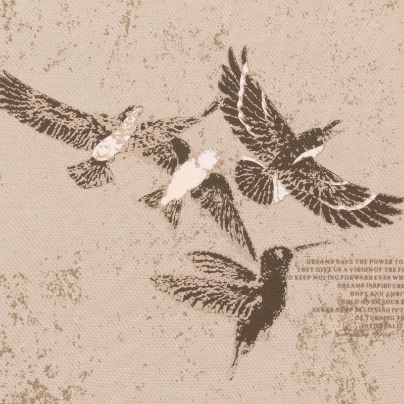 Status Quo Boys Birds And Typography Printed Round Neck Fleece Full Sleeve Sweatshirt