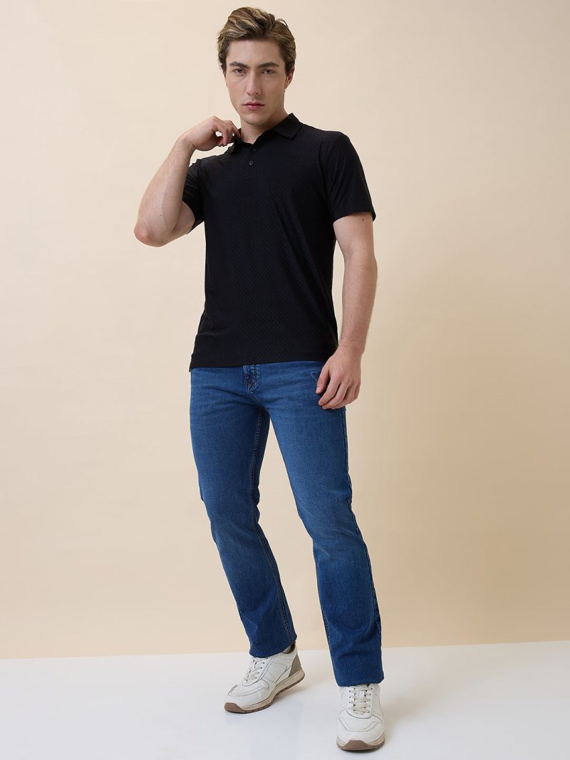 Status Quo Men'S Premium Solid Polo Collar Half Sleeves Regular Fit T-Shirt