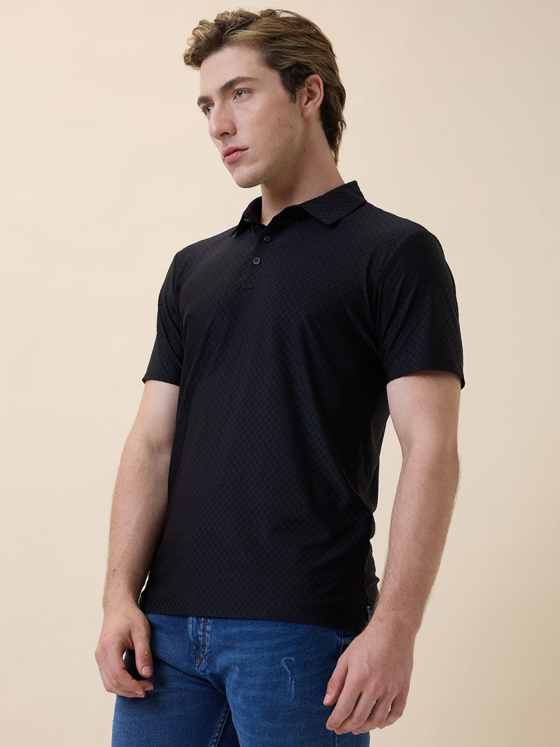 Status Quo Men'S Premium Solid Polo Collar Half Sleeves Regular Fit T-Shirt