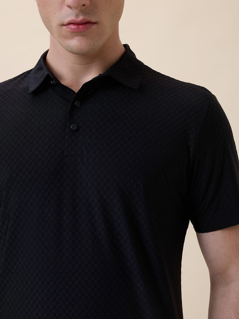 Status Quo Men'S Premium Solid Polo Collar Half Sleeves Regular Fit T-Shirt