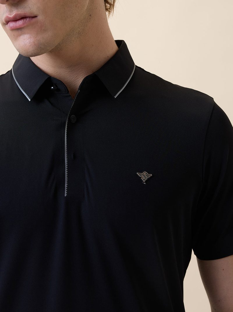 Status Quo Men'S Premium Solid Polo Collar Half Sleeves Regular Fit T-Shirt