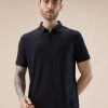 Status Quo Men'S Solid Box Textured Half Sleeves Regular Fit Polo T-Shirt