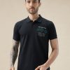 Status Quo Men'S Half Sleeve Typography Polo T-Shirt With Back And Chest Print
