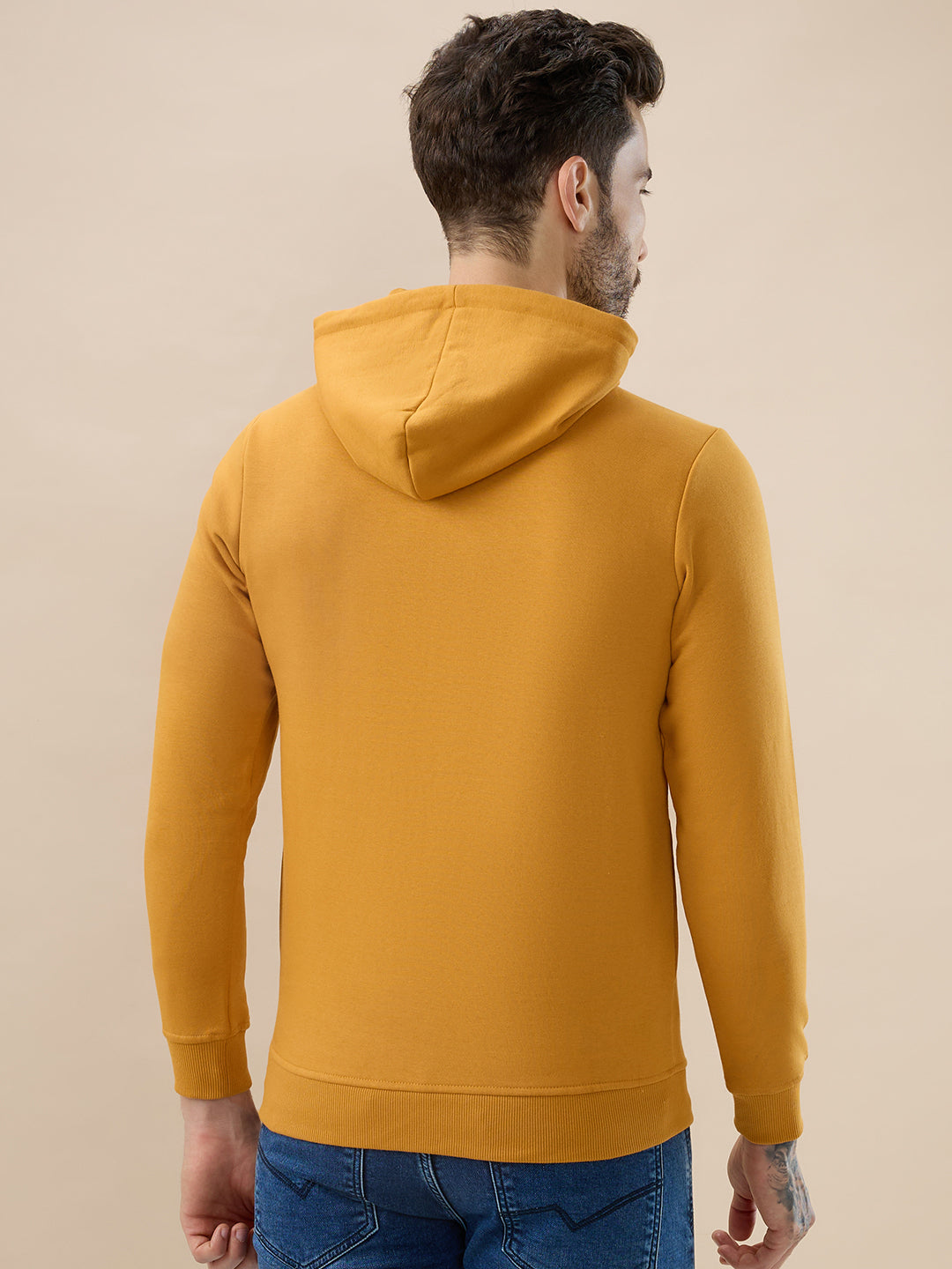 Status Quo Men'S Regular Fit Hooded Sweatshirt With Front Typography Print