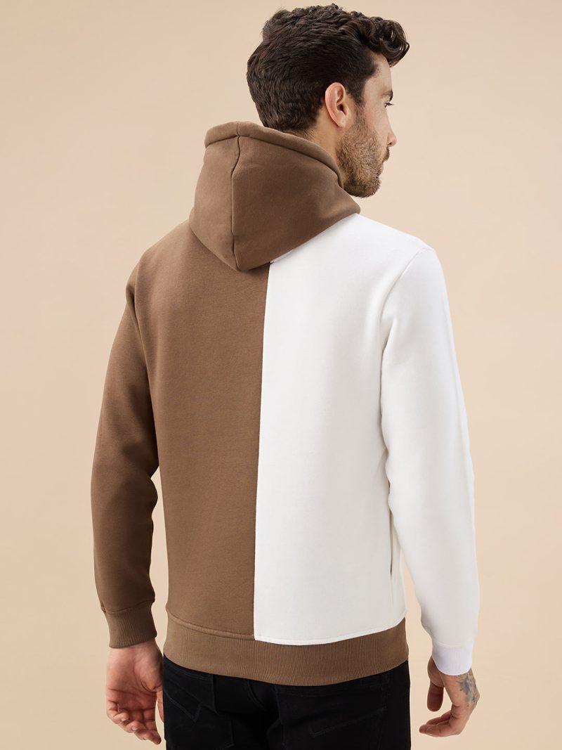 Status Quo Men'S Solid Textured Knit Full Sleeve Round Neck Fleece Sweatshirt With Chest Pocket