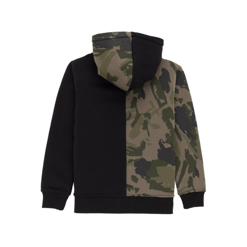 Status Quo Boys Mix & Match Full Sleeve Fleece Hooded Sweatshirt With Kangaroo Pocket