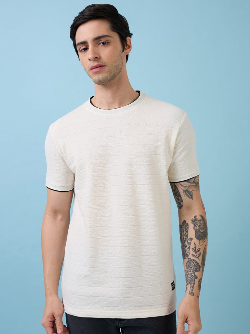 Status Quo Men,S Solid Regular Fit T-Shirts