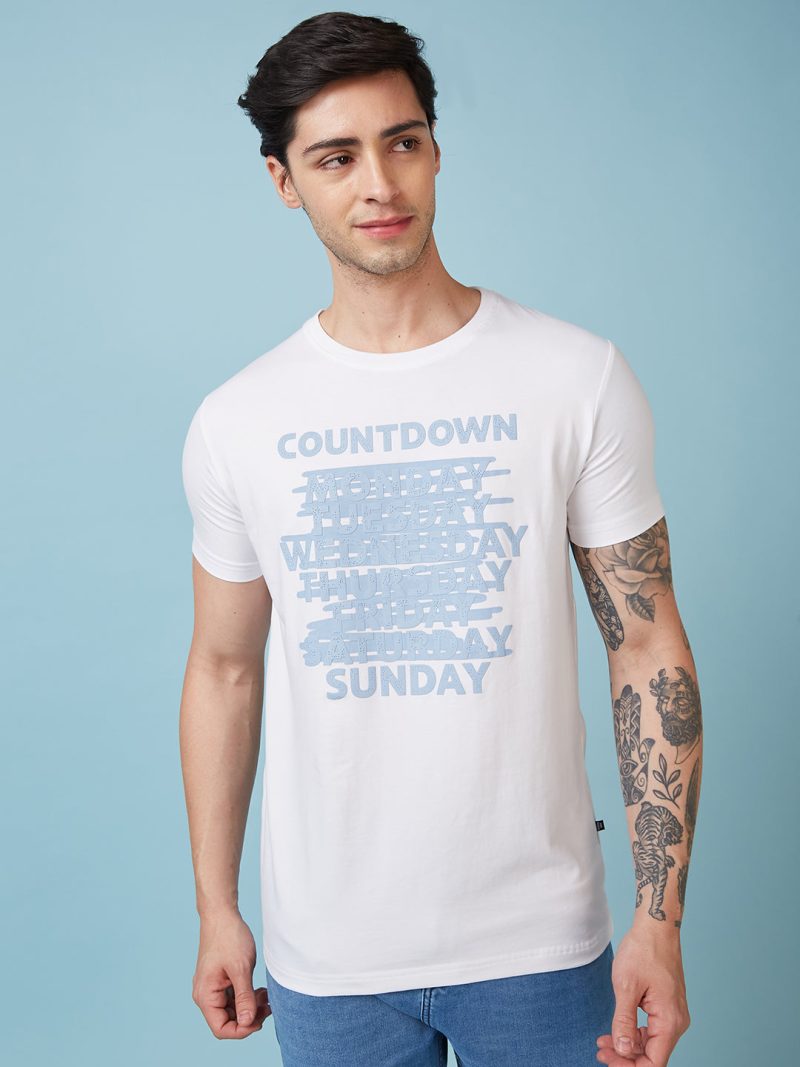 Status Quo Men'S Printed Regular Fit Tshirts