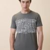 Status Quo Men'S Printed Round Neck Half Sleeves Regular Fit T-Shirt