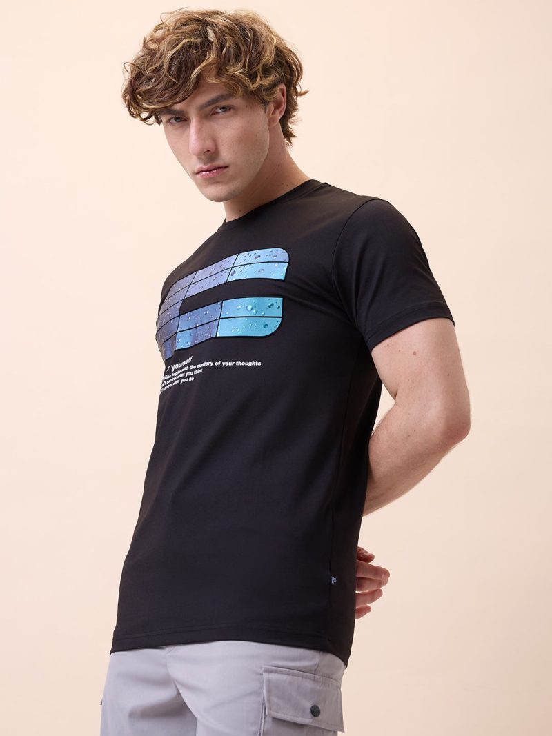 Status Quo Mens Printed Round Neck Half Sleeves Regular Fit Tshirt