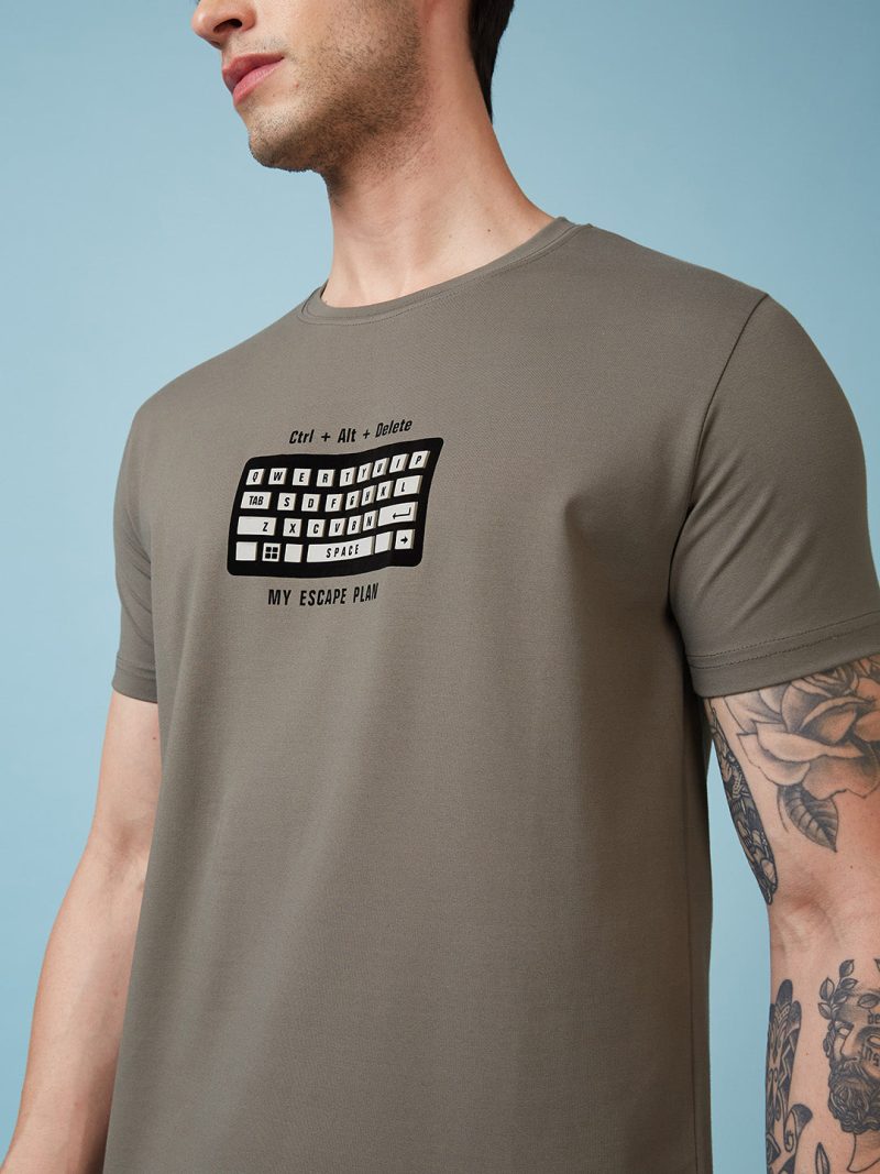 Status Quo Men'S Printed Regular Fit Tshirts