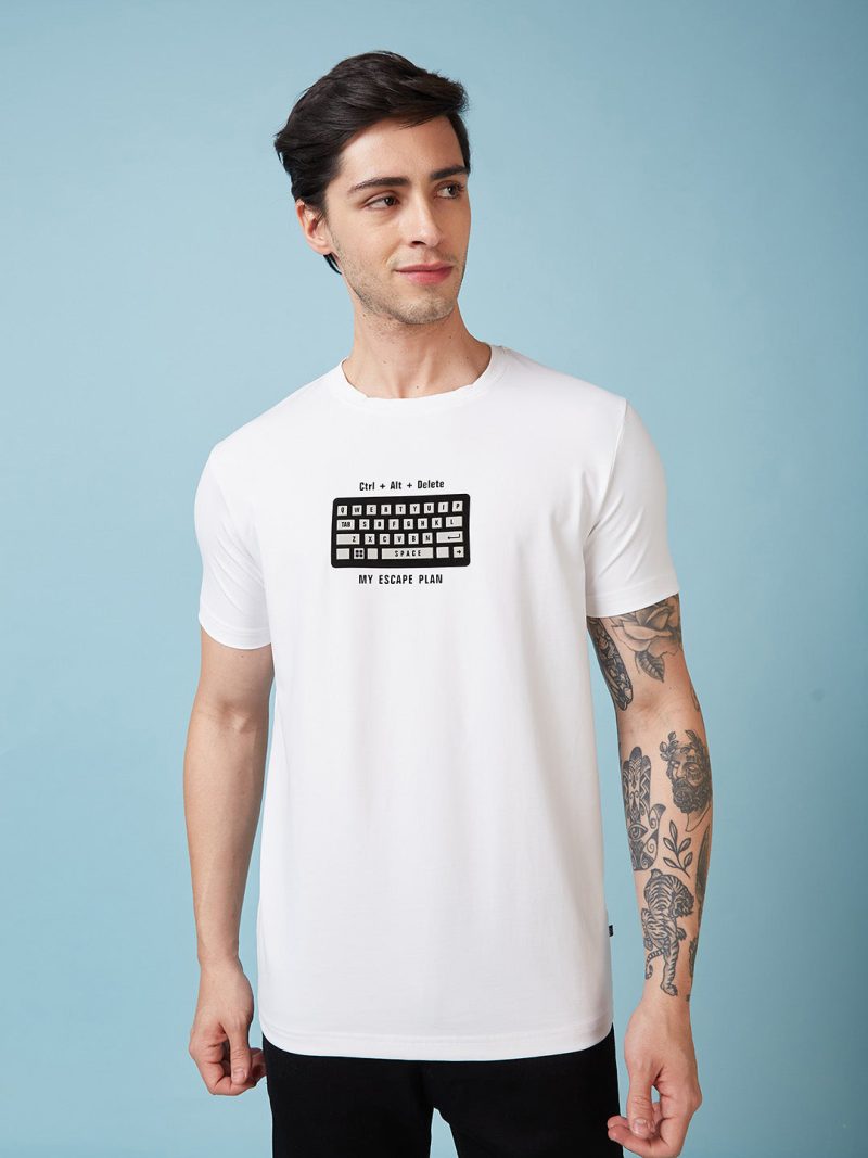 Status Quo Men'S Printed Regular Fit Tshirts