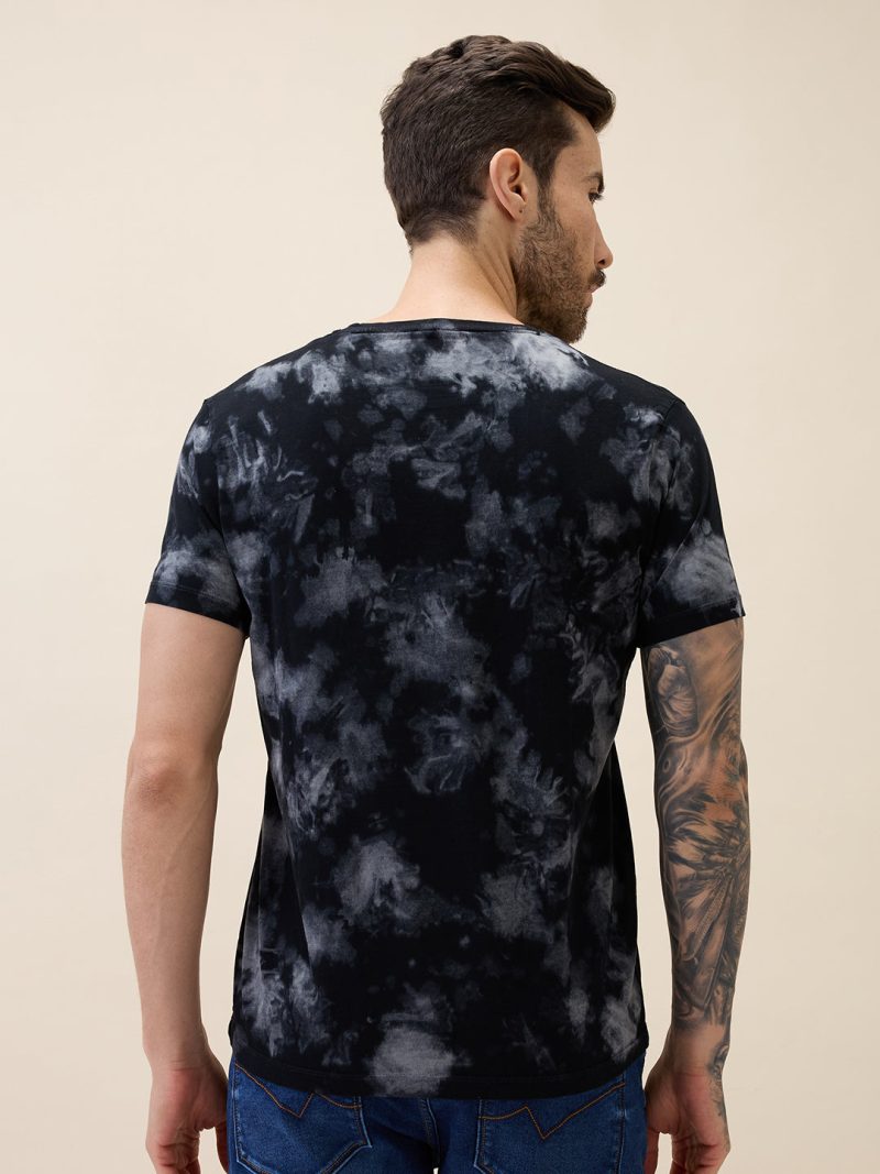 Status Quo Men'S Printed Round Neck Half Sleeves Regular Fit Tshirt