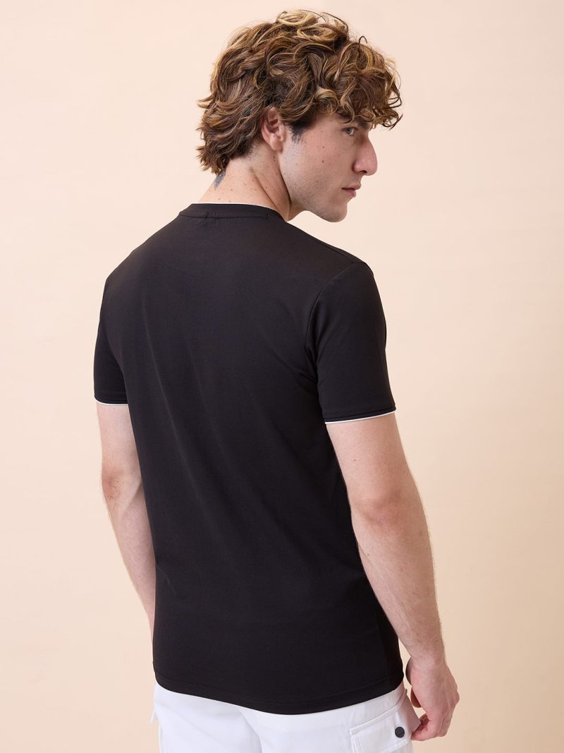 Status Quo Mens Chest Typography Round Neck Half Sleeves Regular Fit T-Shirt