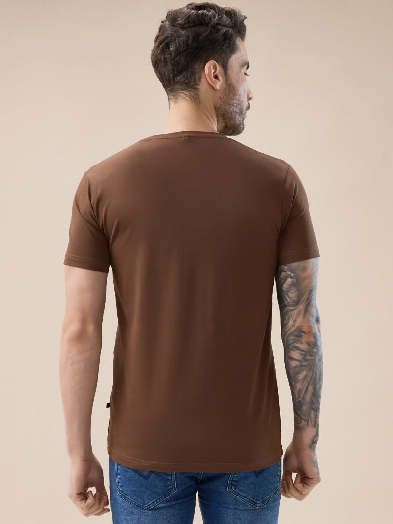 Status Quo Men'S Front Typography Print Half Sleeves Round Neck T-Shirt