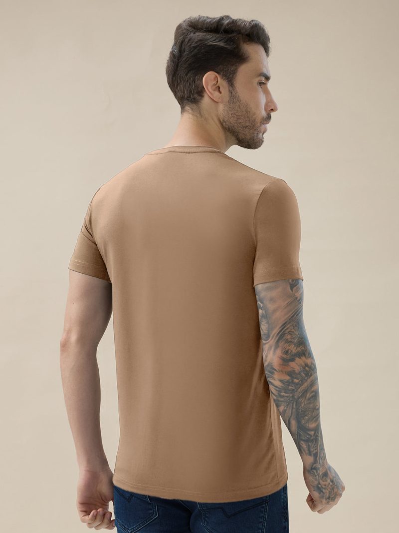 Status Quo Men'S Chest Rubberized Graphic Print Round Neck Half Sleeve Regular Fit T-Shirt