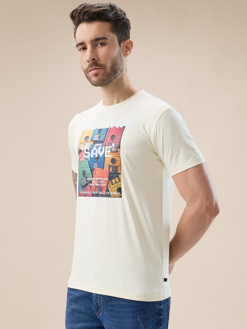 Status Quo Men'S Graphic And Typography Print Round Neck Regular Fit T-Shirt