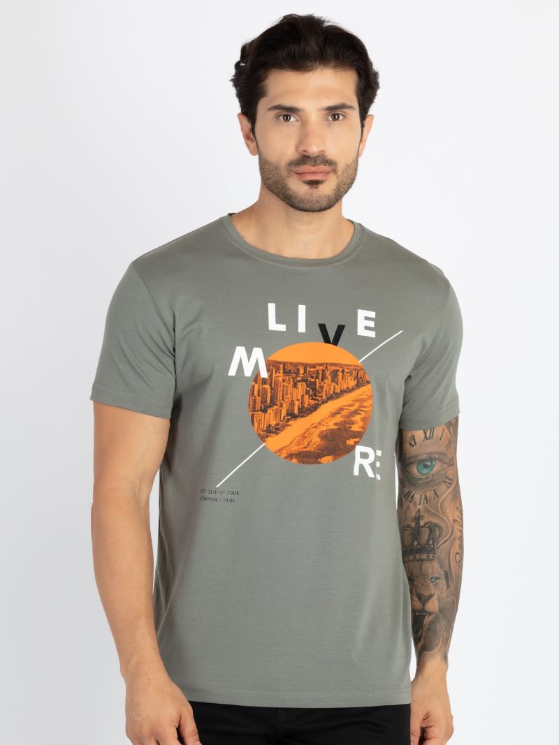 Status Quo Mens Printed Round Neck T-Shirt