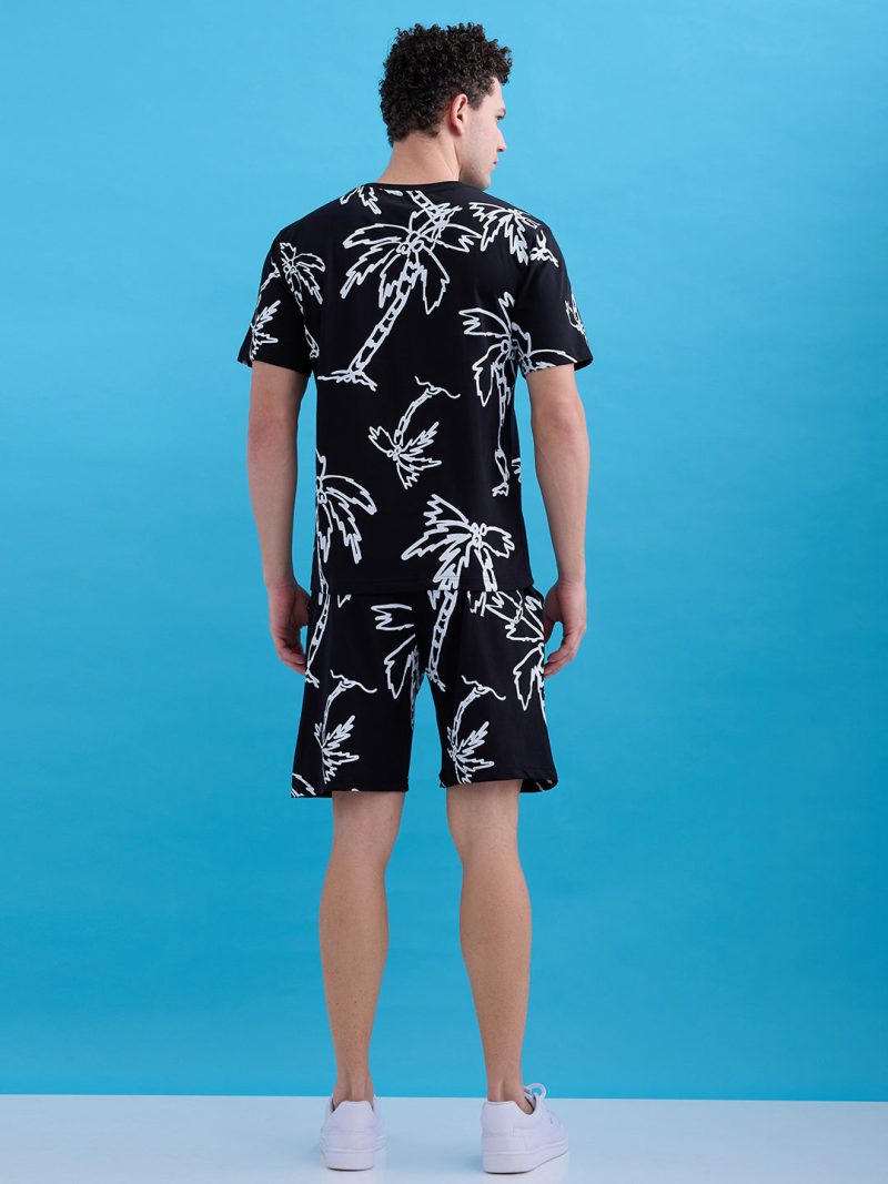 Status Quo Printed Round Neck Regular Fit Coordset With Drawstring