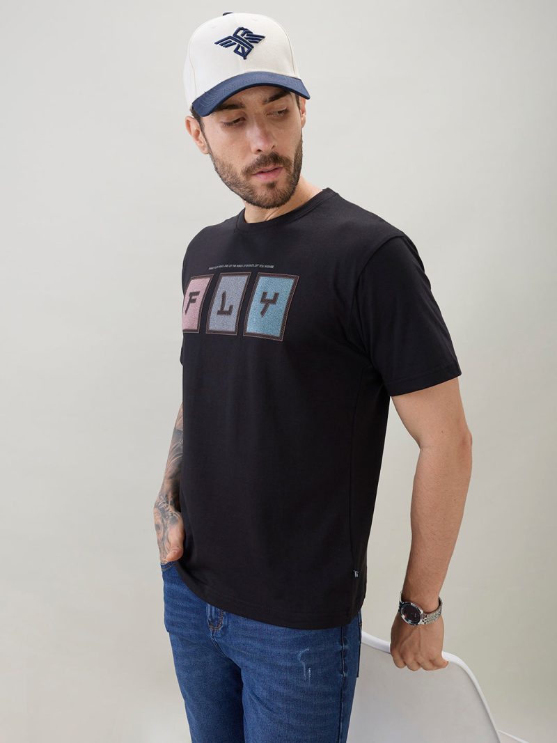 Status Quo Mens Typography Chest Print Half Sleeves Regular Fit Polo T-Shirt