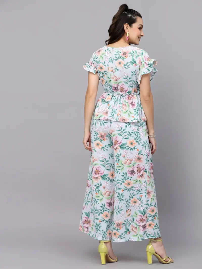 Mafadeny Women’S Floral Peplum Co-Ord Set