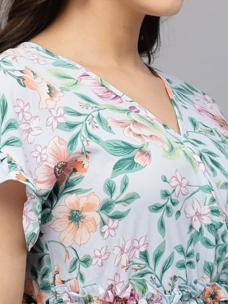 Mafadeny Women’S Floral Peplum Co-Ord Set