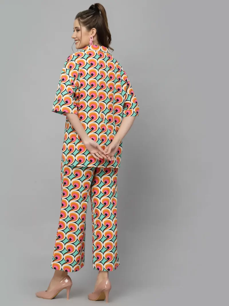 Mafadeny Women’S Retro Geometric Co-Ord Set