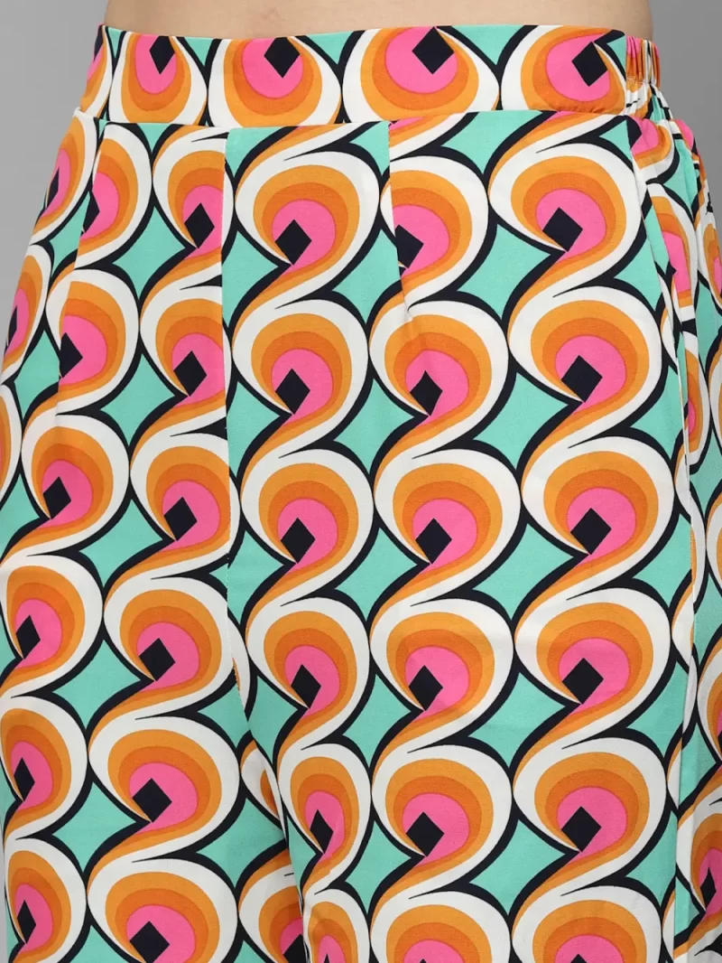 Mafadeny Women’S Retro Geometric Co-Ord Set