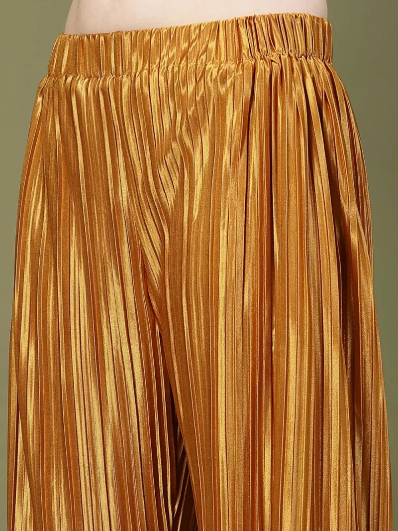 Mafadeny Women’S Pleated Co-Ord Set With Wrap Top