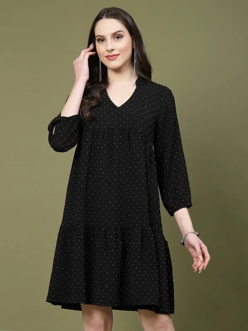 Mafadeny Women’S Polka Dot Relaxed Fit Day Dress