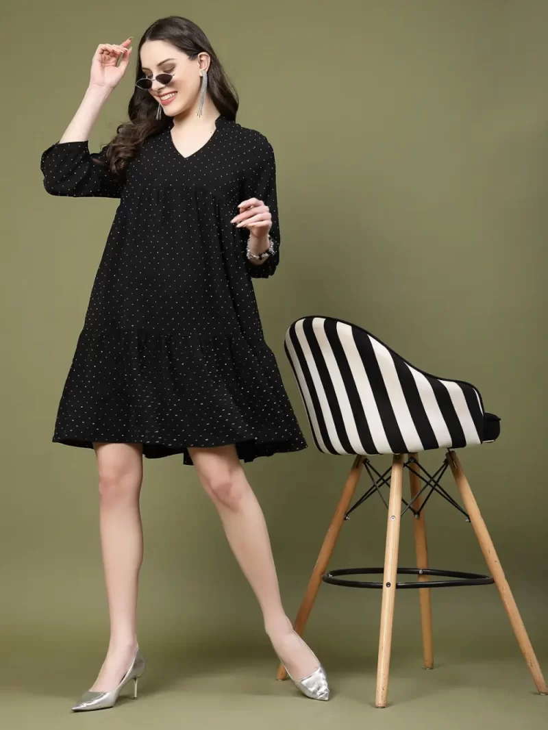 Mafadeny Women’S Polka Dot Relaxed Fit Day Dress