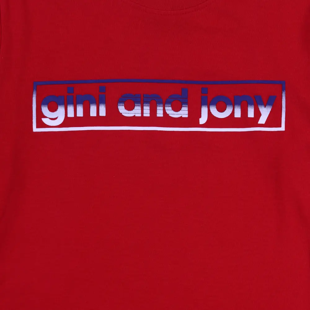 Gini And Jony Boys Multicolor Printed Cotton T-Shirt Pack Of-2 Full Sleeves