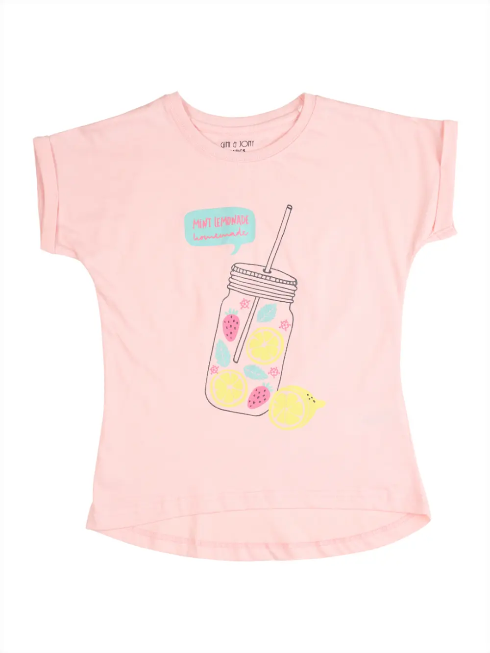 Gini And Jony Girls Multicolor Printed Cotton Knits Top Pack Of-3 Half Sleeves