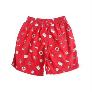 Gini And Jony Boys Red Conversational Cotton Boxer Shorts Elasticated