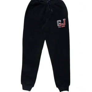 Gini And Jony Boys Navy Blue Solid Cotton Track Pant Elasticated