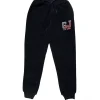 Gini And Jony Boys Navy Blue Solid Cotton Track Pant Elasticated