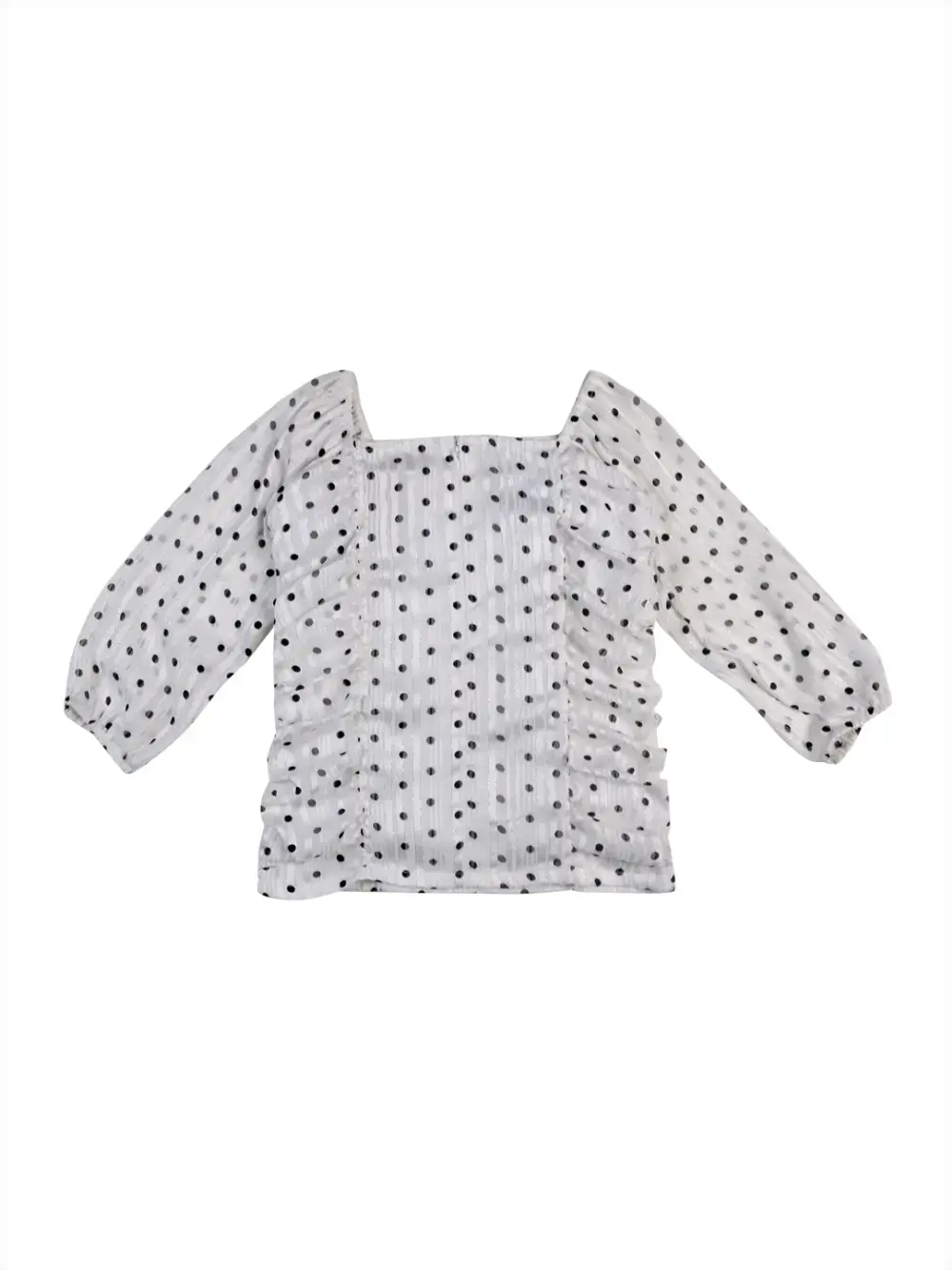 Baby Girls Casual Polyester Blend Blouson Top