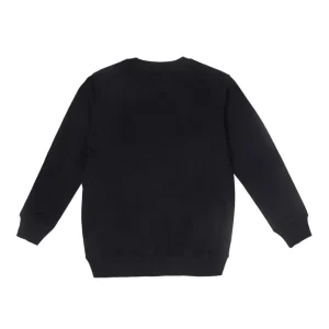 Gini & Jony Boys Black Graphic Cotton Sweat Shirt Full Sleeves