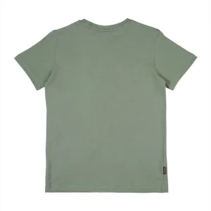 Gini And Jony Boys Olive Typographic Print Cotton T-Shirt Half Sleeves