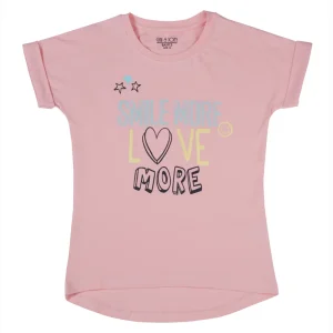 Gini And Jony Girls Multi Color Graphic Print Cotton Knits Top Pack Of 2 Half Sleeves