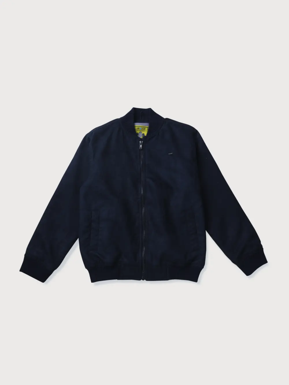 Gini & Jony Boys' Blue Heavy Winter Regular Jacket | Solid | Hand-Wash