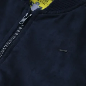 Gini & Jony Boys' Blue Heavy Winter Regular Jacket | Solid | Hand-Wash
