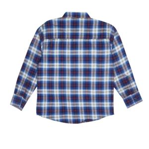 Gini And Jony Boys Blue Checks Cotton Shirt Full Sleeves