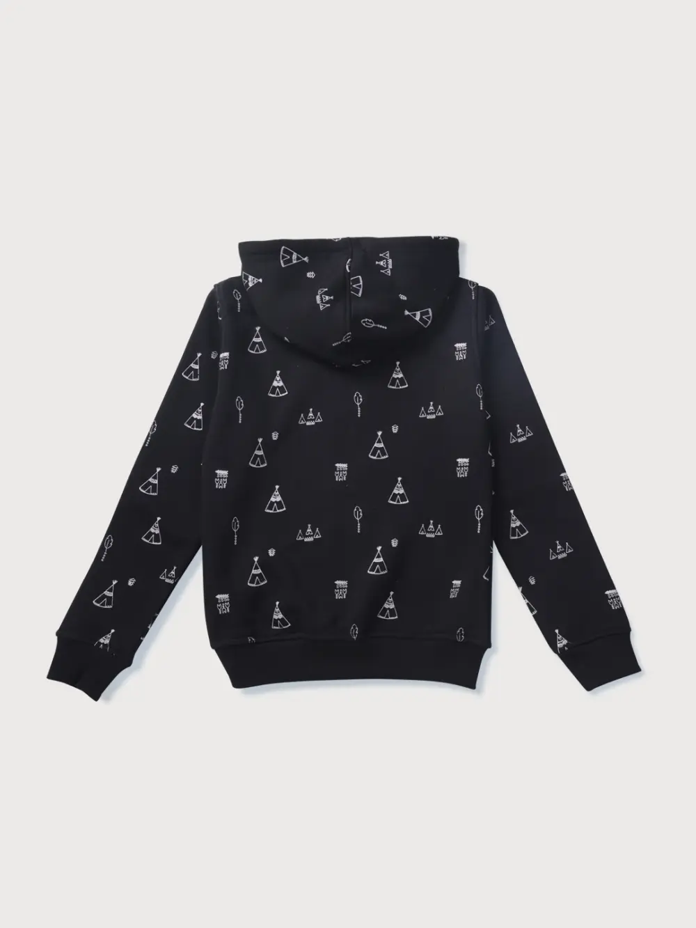 Gini And Jony Girls Black Conversational Print Cotton Knits Jacket Full Sleeves 3-4Y