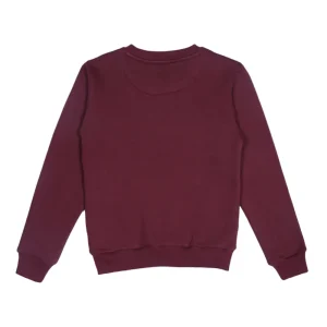 Gini & Jony Girls' Maroon Sweat Shirt