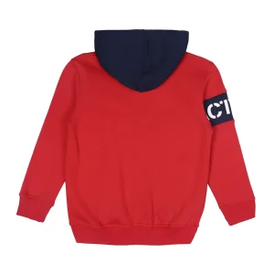 Gini & Jony Boys Red Plain Knits Jacket