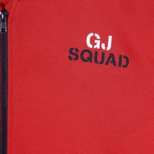 Gini & Jony Boys Red Plain Knits Jacket