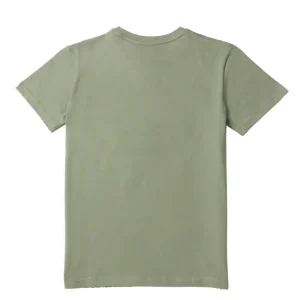 Gini And Jony Boys Olive Typographic Print Cotton T-Shirt Half Sleeves