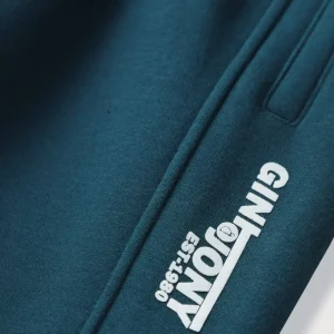 Boys Green Woven Jogger Pants